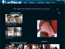 Tablet Screenshot of lesdebiles.com